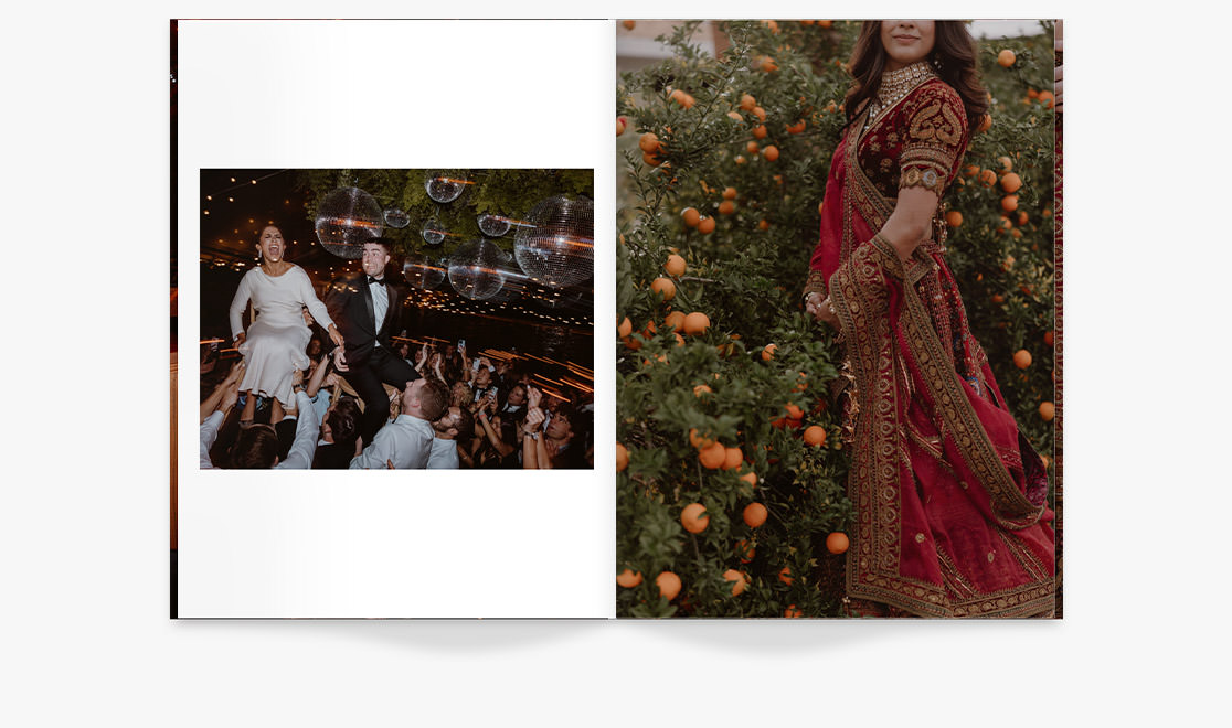 Wedding Magazine with photos of Indian wedding