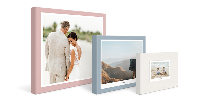 Three Classic Photo Books standing side by side