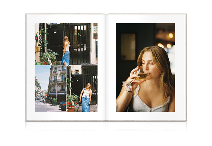 Photos of Bridget in Europe from her Europe photo book