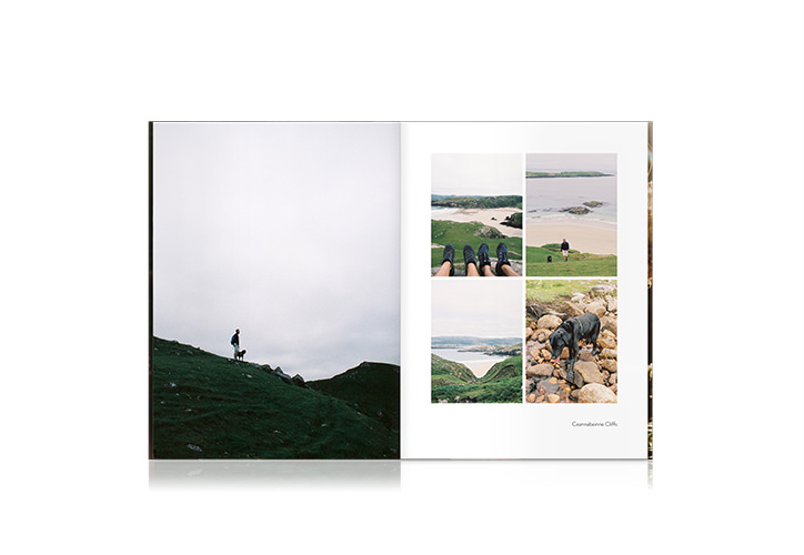 Open MILK Magazine of honeymoon travels in the highlands on grassy hilltops