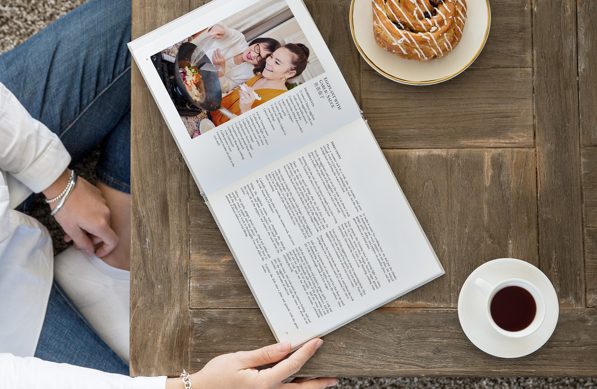 Mother and daughter recipe book