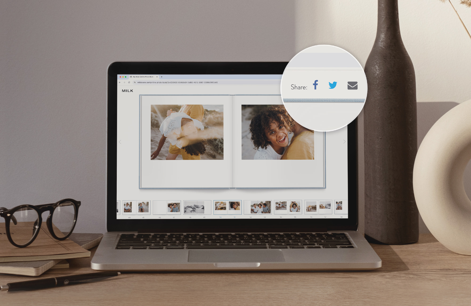 Online Photo Book on Macbook