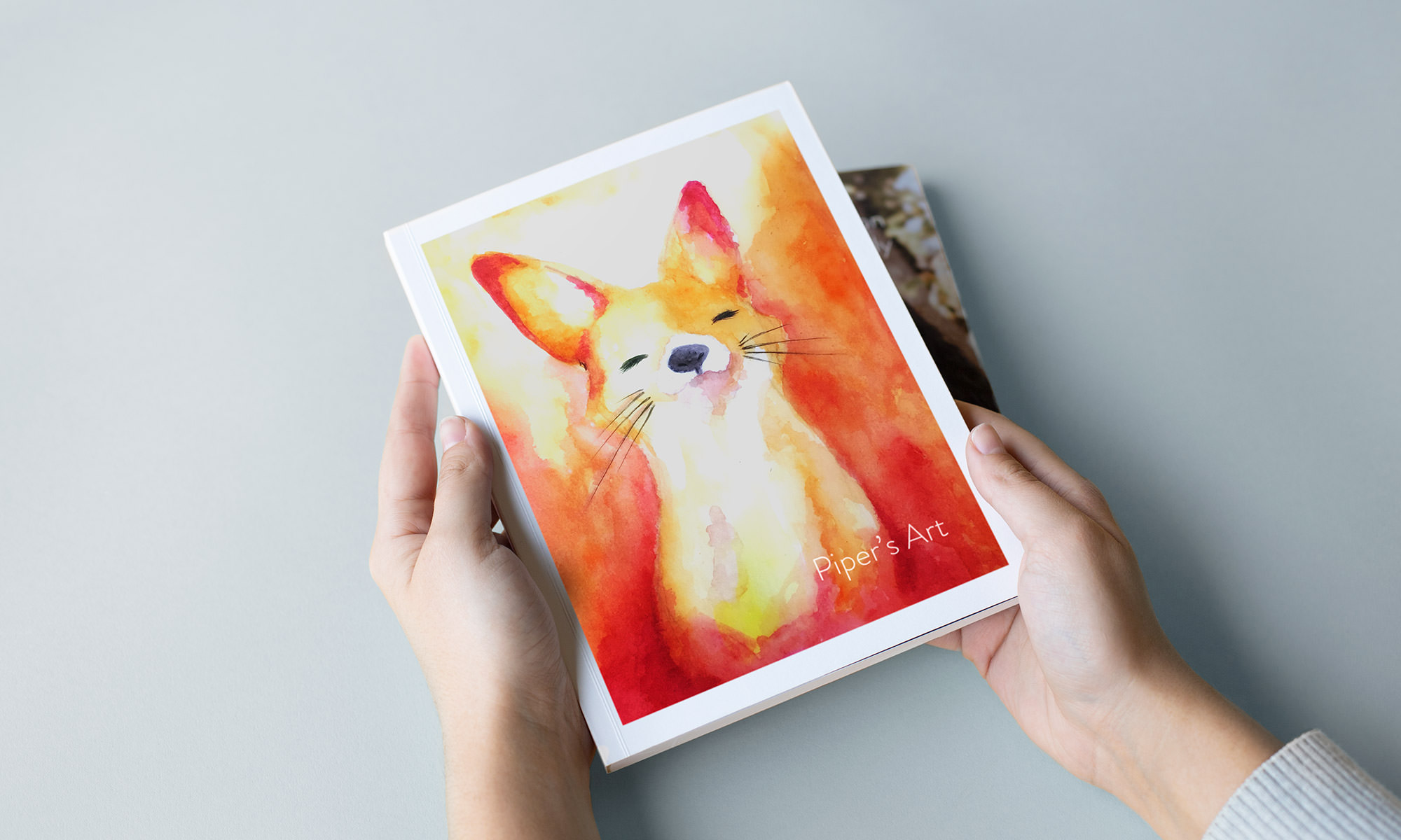 Softcover Photo Book with cover image of child's art