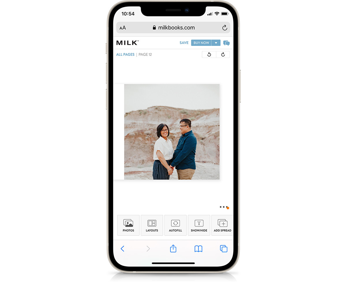 Book being created in mobile design studio.