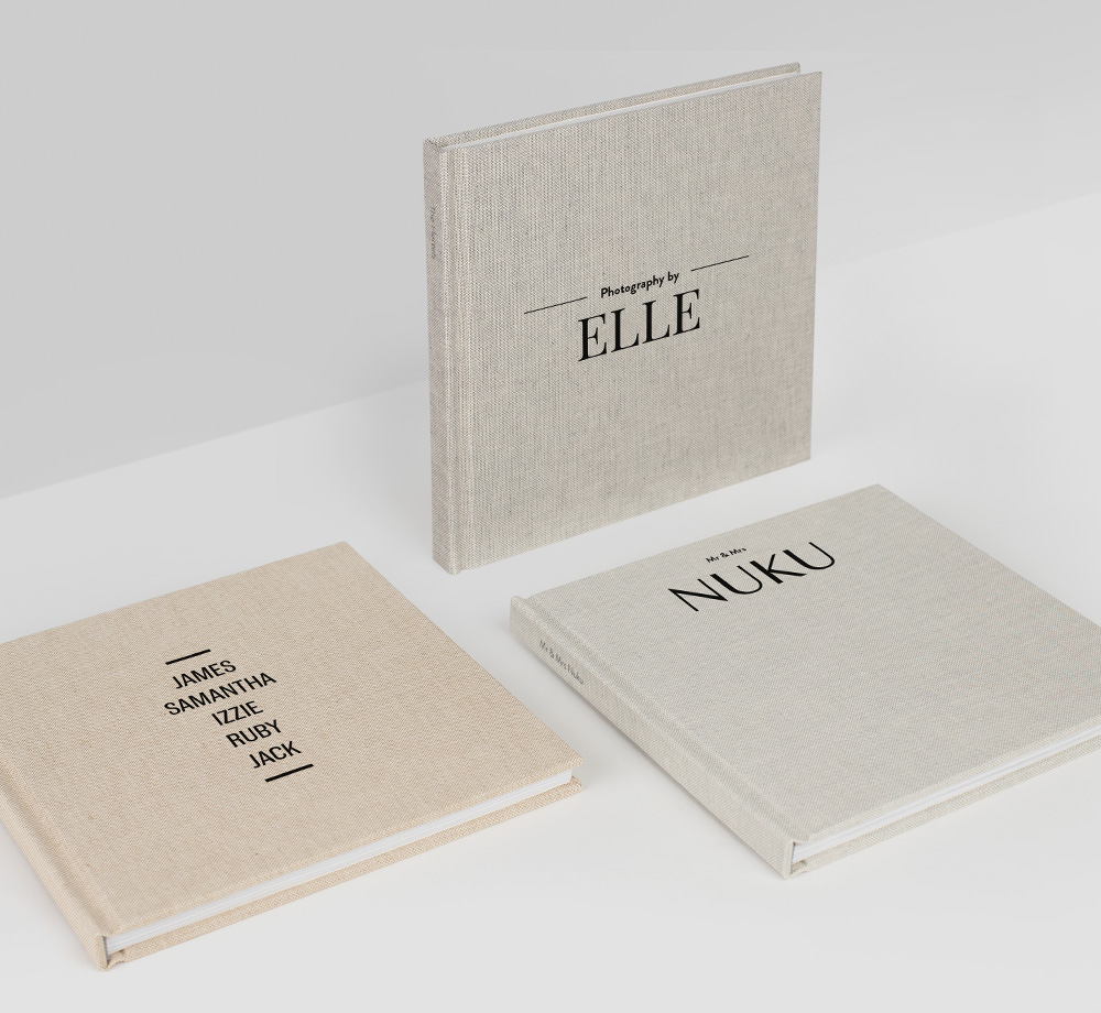 Three premium photo books