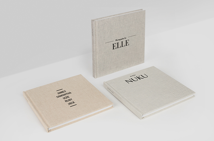 Three premium photo books