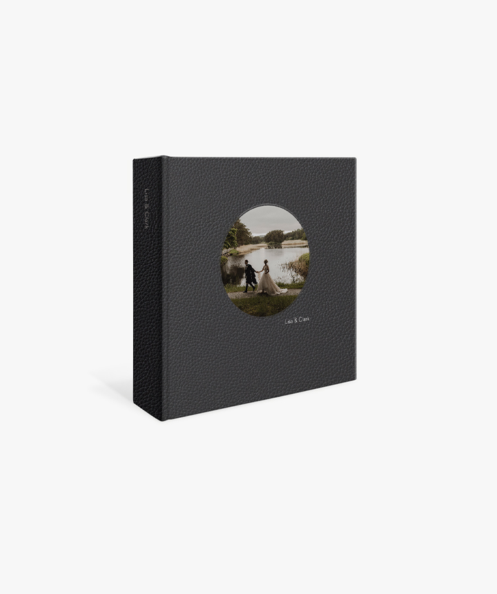 Product image for Medium Square Leather Photo Album 