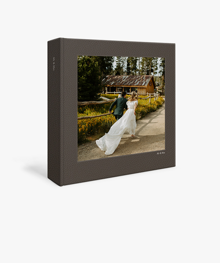 Product image for Large Square Leather Photo Album