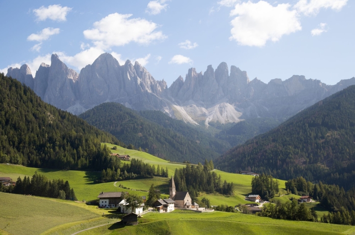 Photo of a natural valley scene shot in landscape