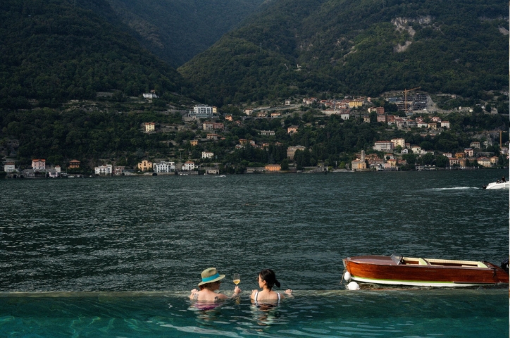 View of Ocean from Infinity pool below the Mountains