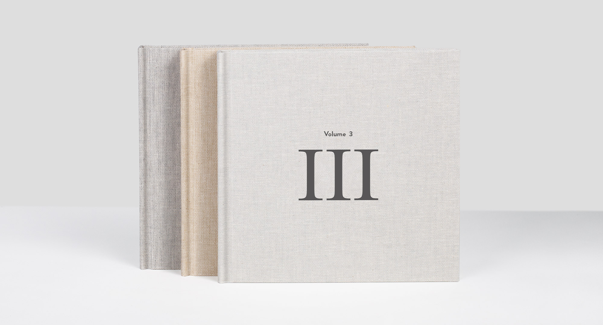 Three premium photo books by MILK Books.